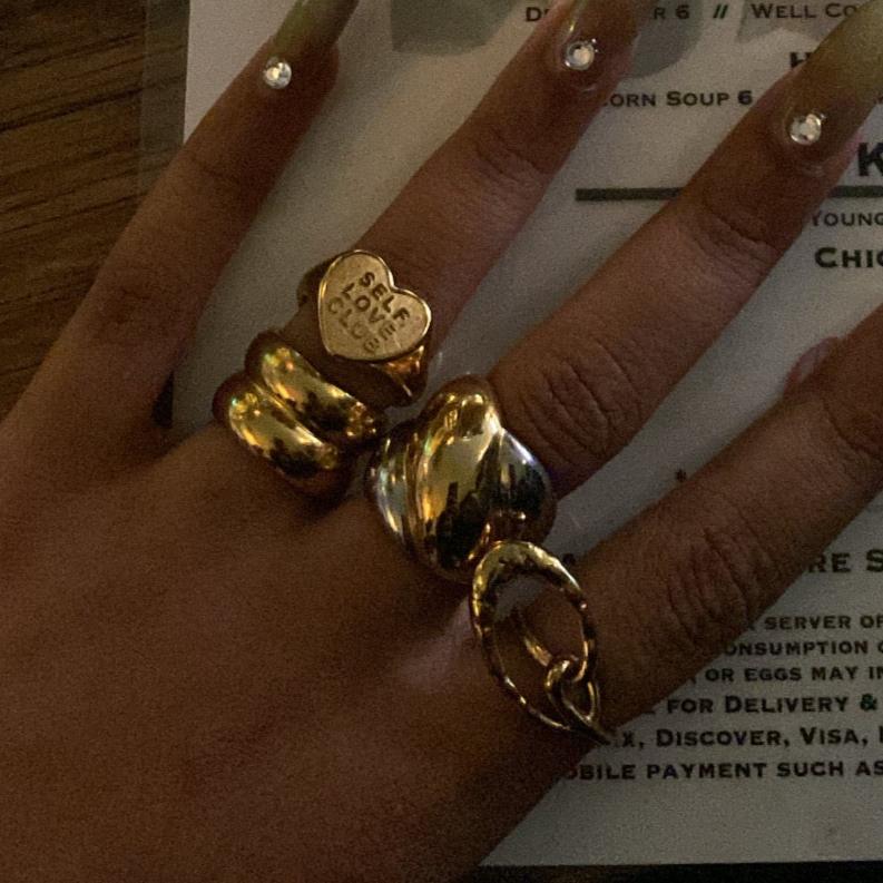 2-Tone XL Bubble 2.0 Ring - GRISÉ NYC 2