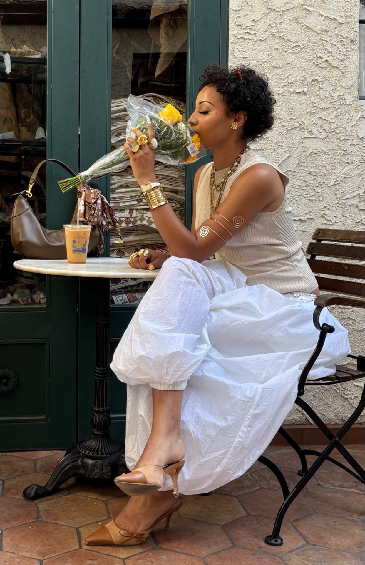 New York Yankees 18k Gold Stud Earrings - GRISÉ NYC 3