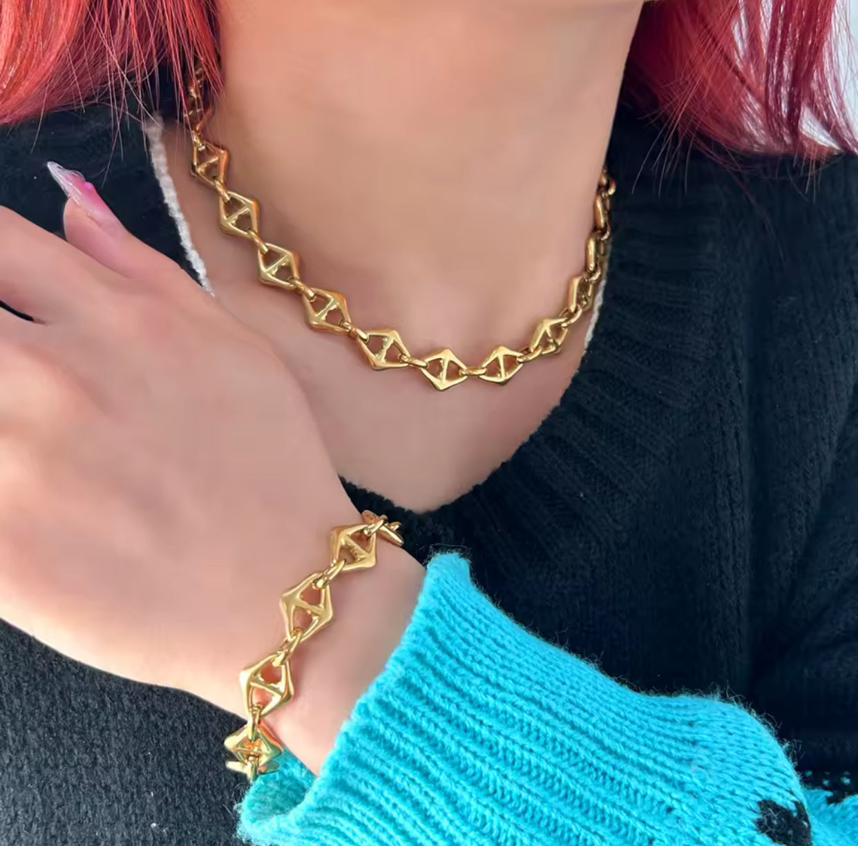 Triangle Mariner 18k Gold Bracelet - GRISÉ NYC 4