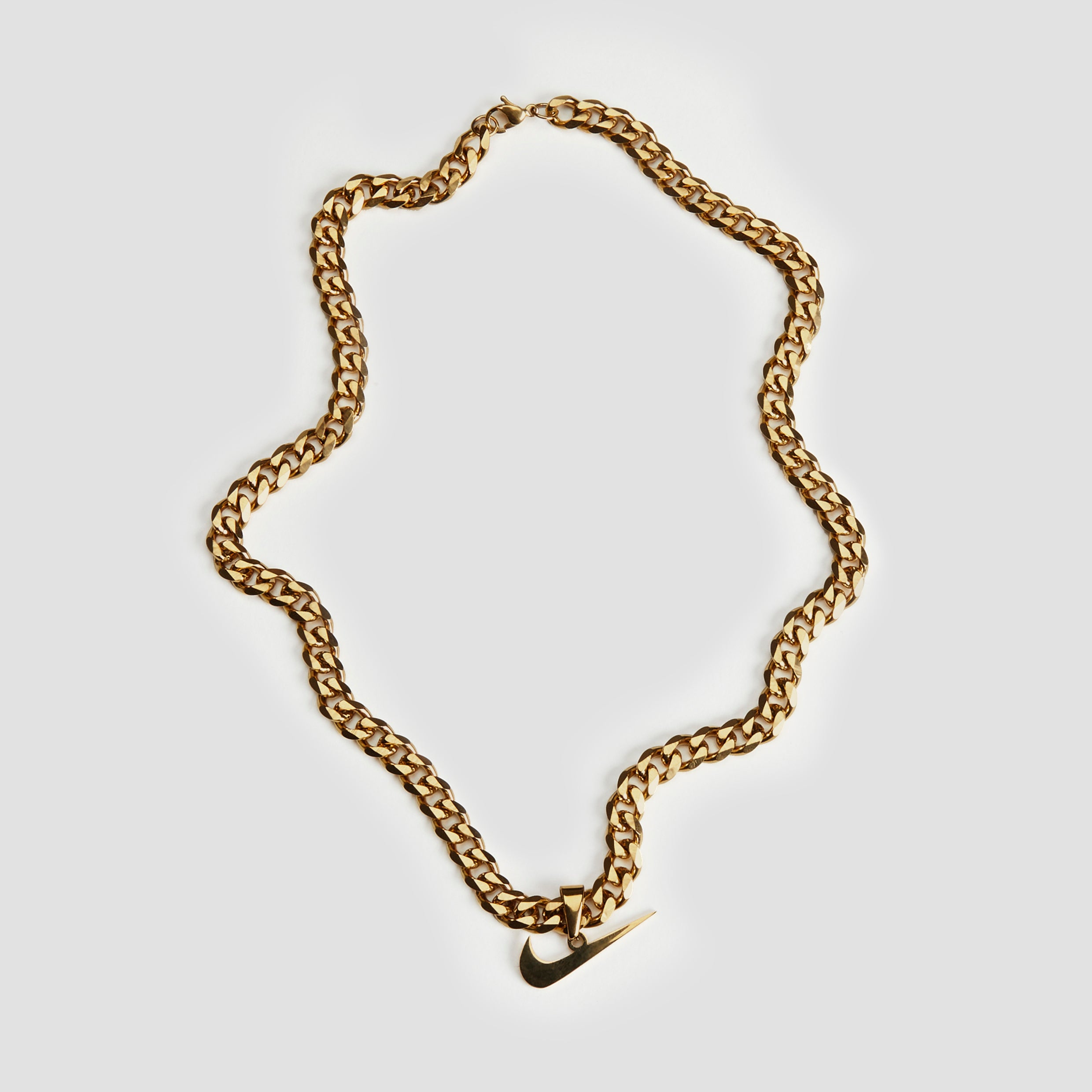 Just Do It Pendant 18k Gold Cuban Necklace - GRISÉ NYC 5