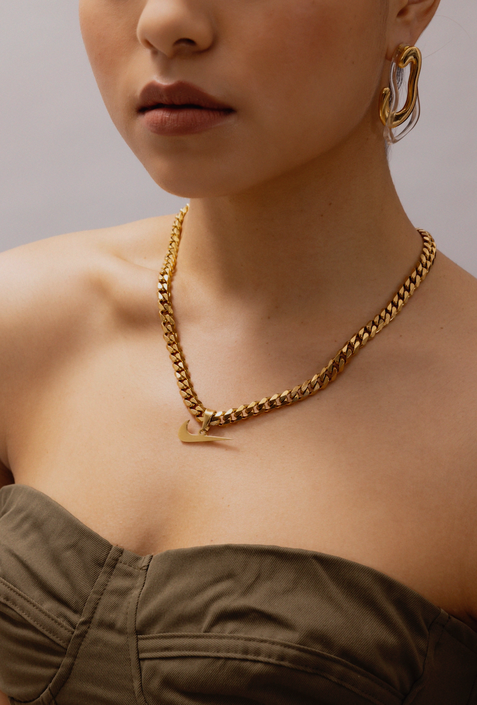 Just Do It Pendant 18k Gold Cuban Necklace - GRISÉ NYC 2