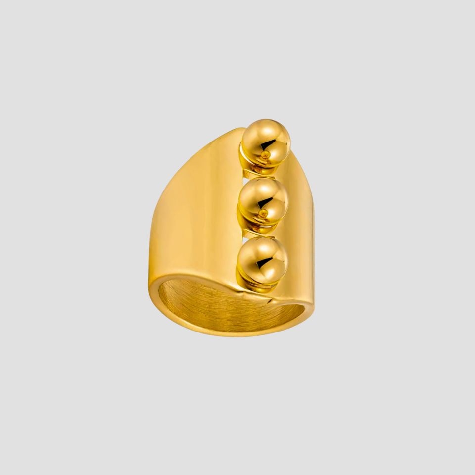 Bolt Armor 18k Gold Ring - GRISÉ NYC 1