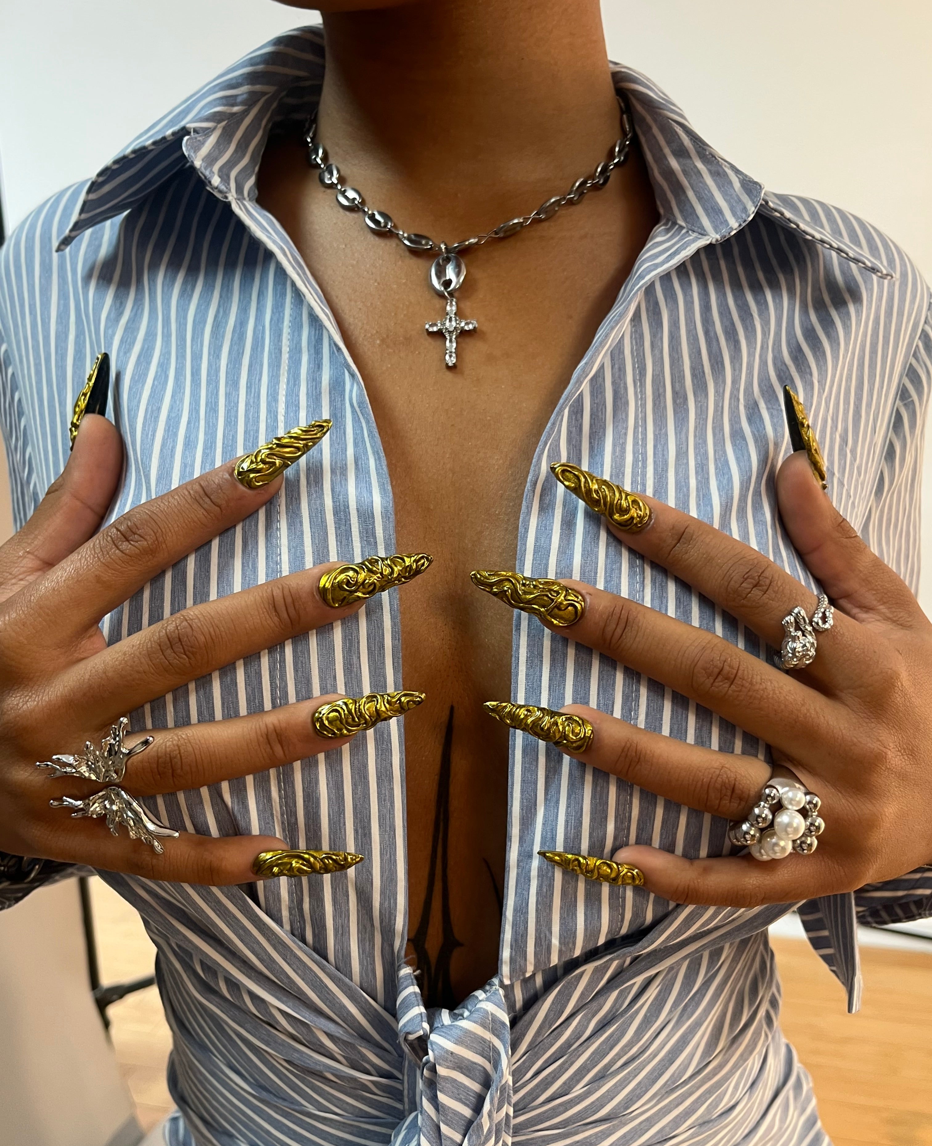 Butterfly Stainless Steel Adjustable Ring - GRISÉ NYC 4