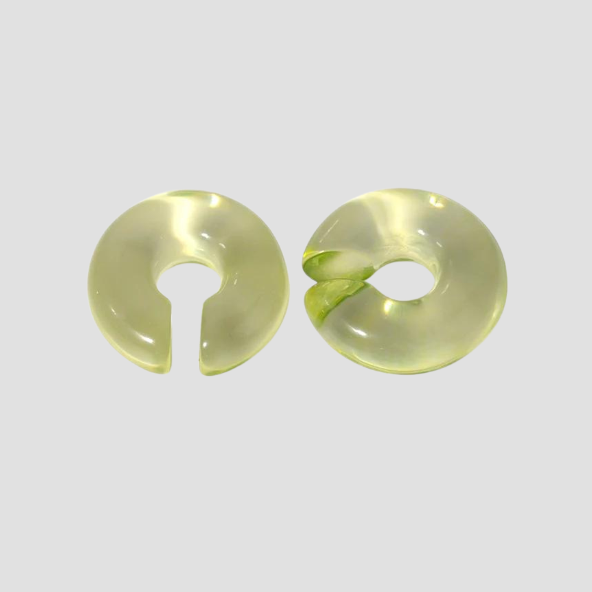 Chunky Resin Single Ear Cuff - Lime - GRISÉ NYC 1