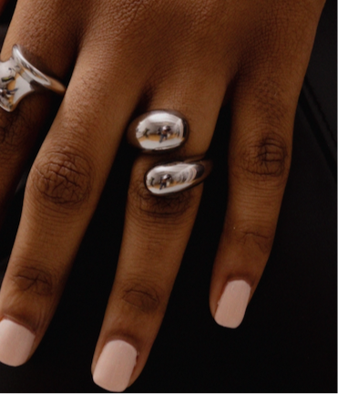 Crossover Stainless Steel Ring - GRISÉ NYC 2