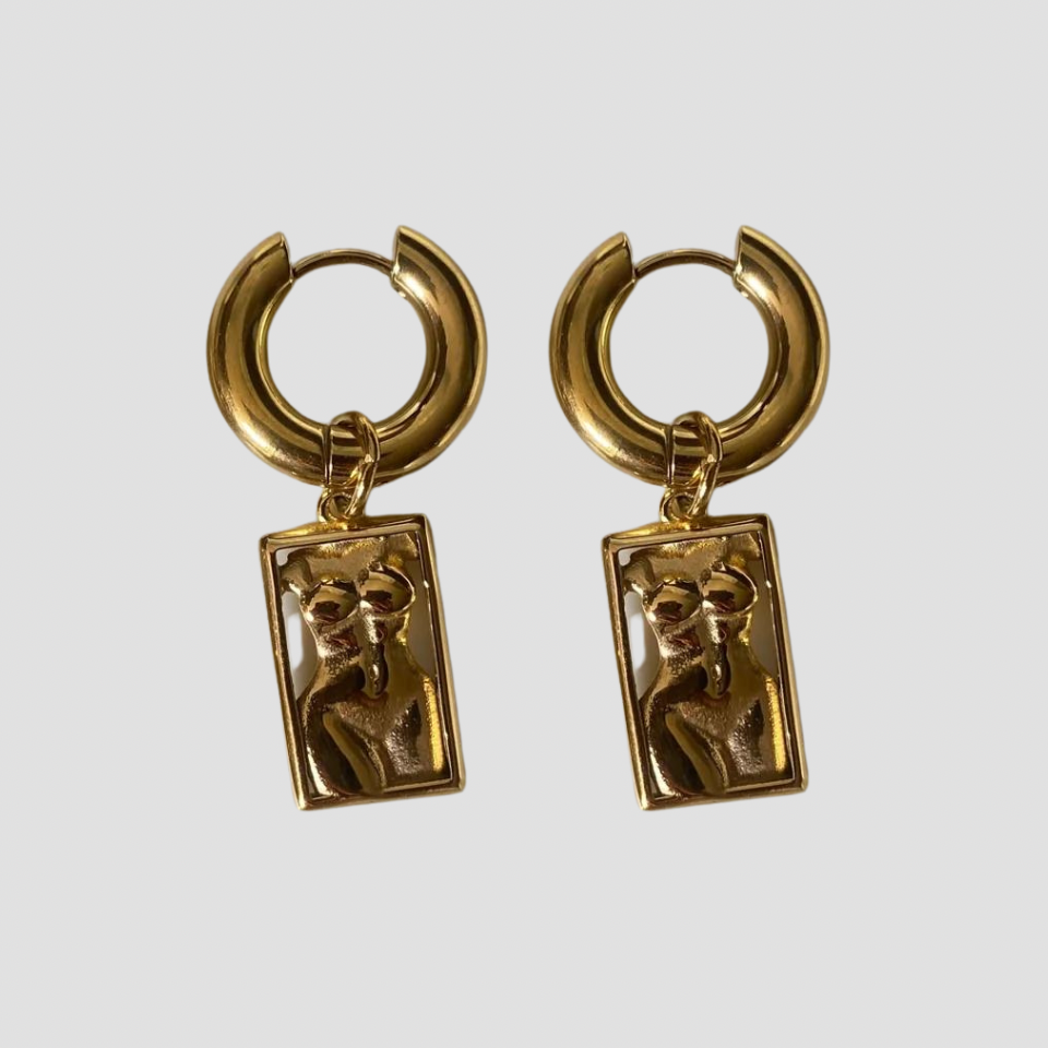 Cuerpo Dangle 18k Gold Earrings - GRISÉ NYC 1
