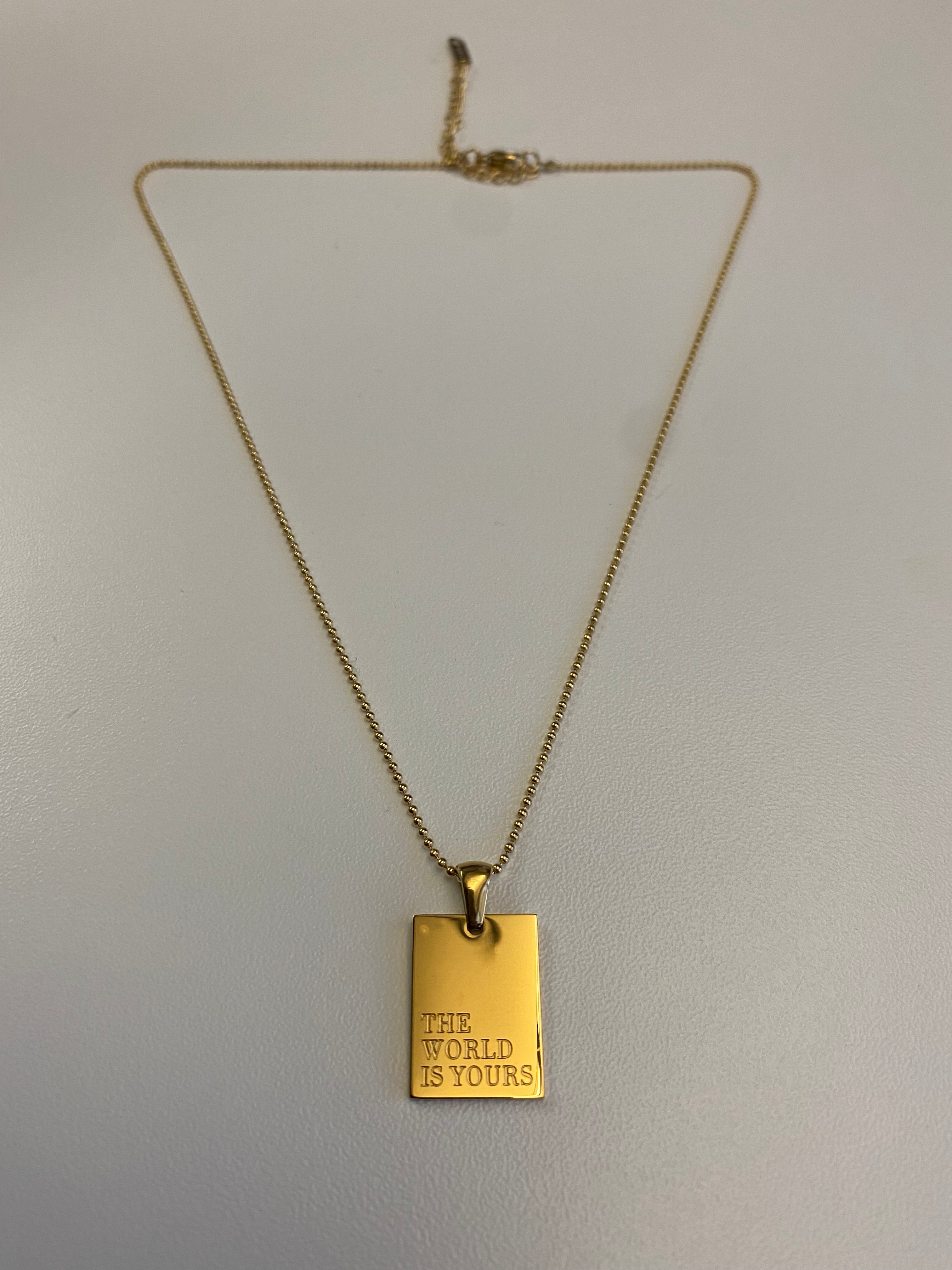 THE WORLD IS YOURS Necklace - GRISÉ NYC 2