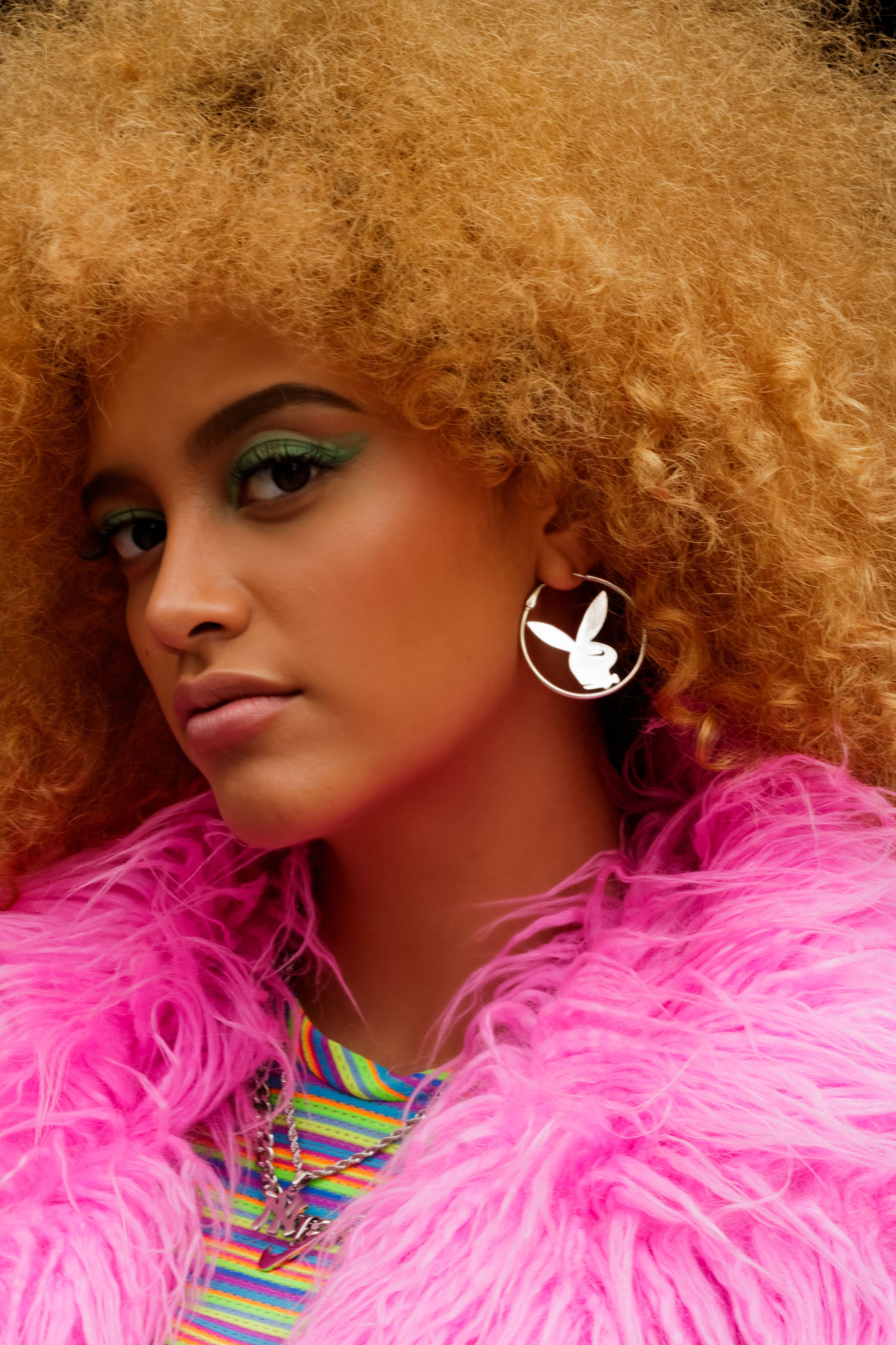 Bad Bunny Stainless Steel Hoops - GRISÉ NYC 2