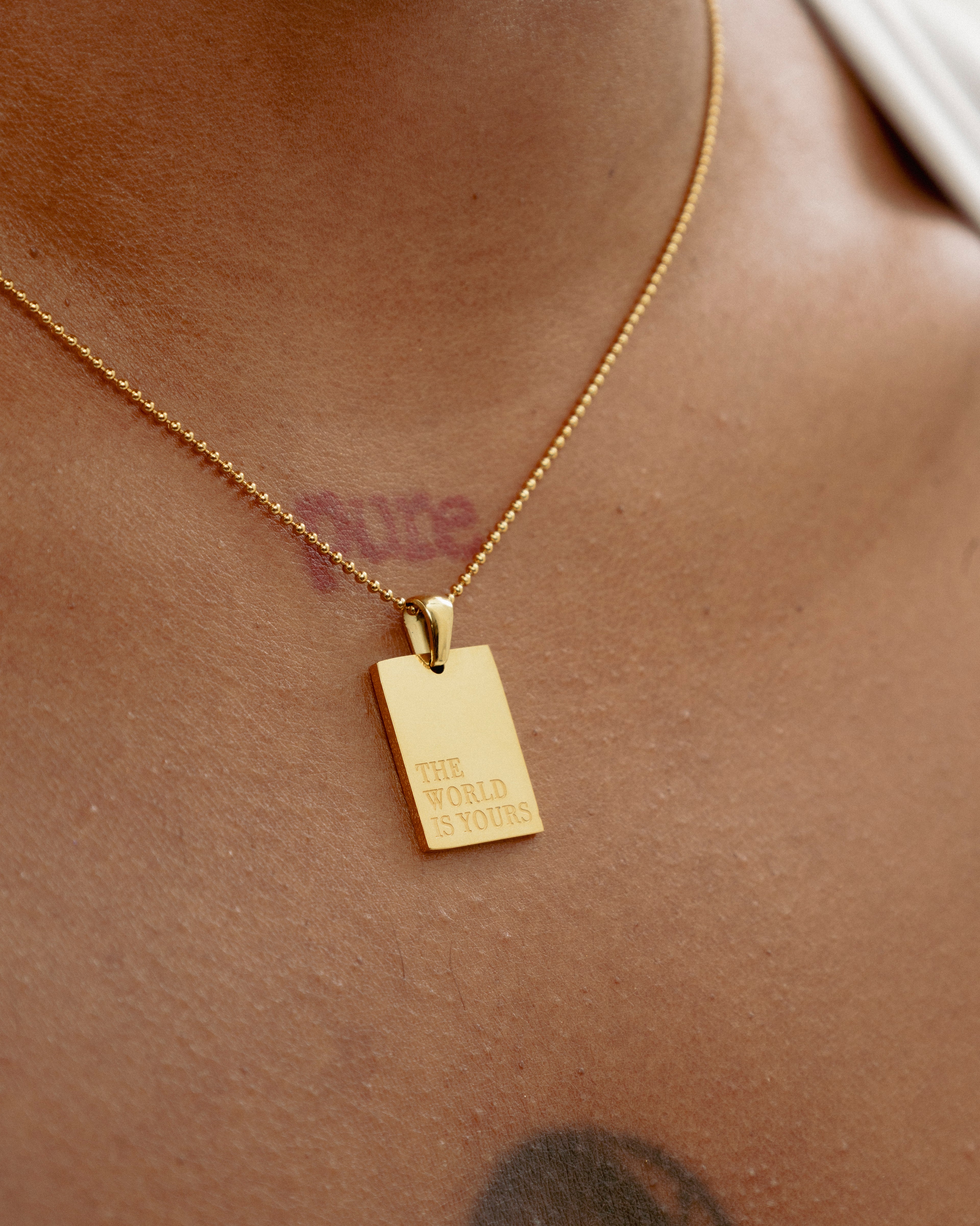 THE WORLD IS YOURS Necklace