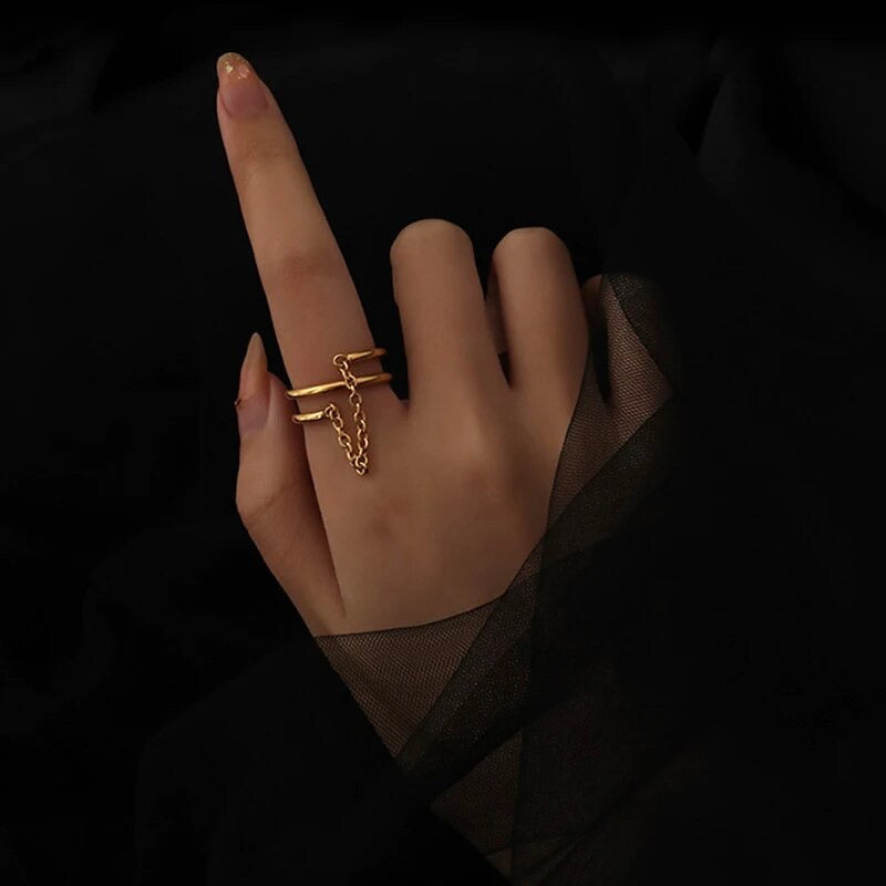 Chain Layer 18k Ring - GRISÉ NYC 2