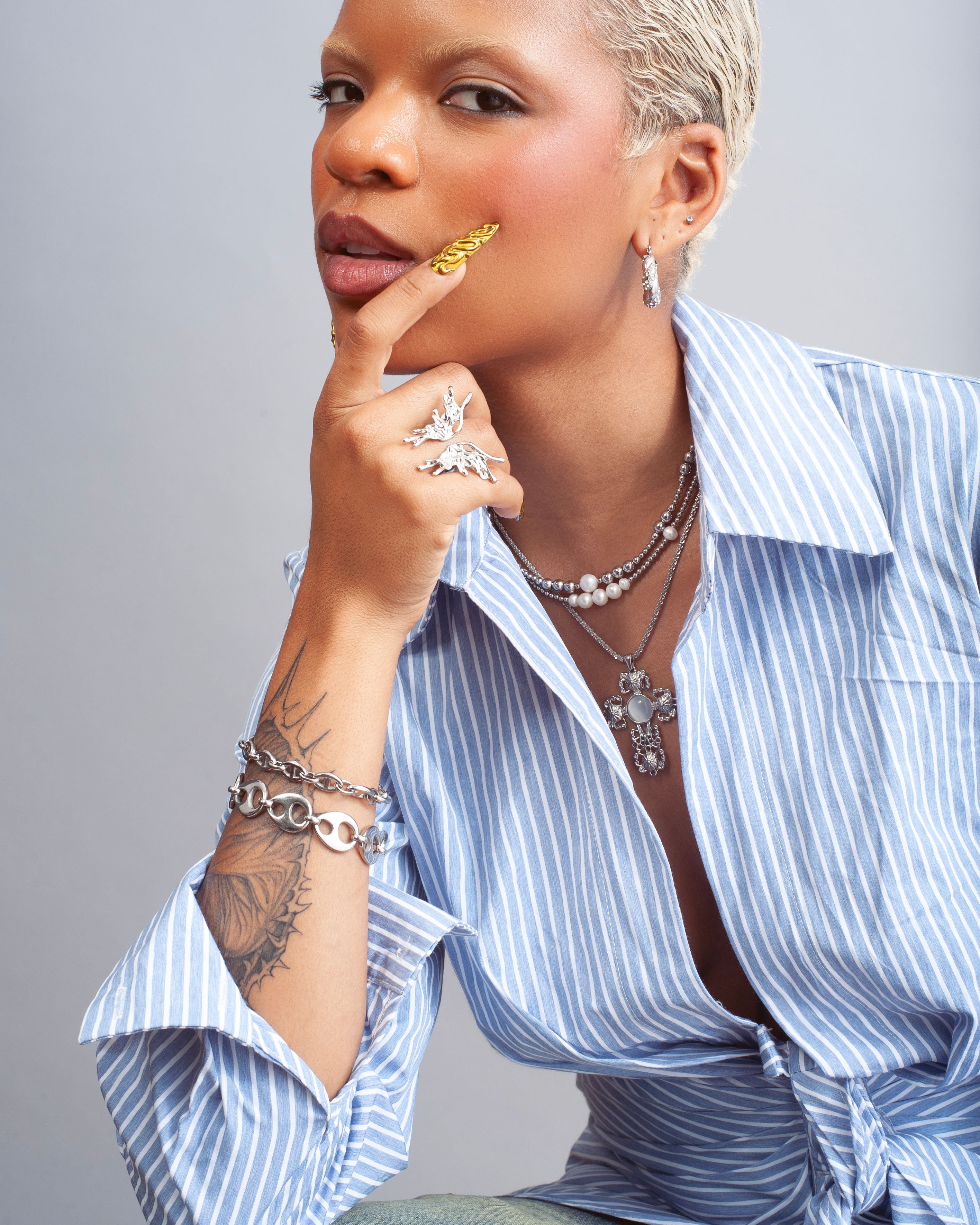 Mariner Stainless Steel Bracelet - GRISÉ NYC 8