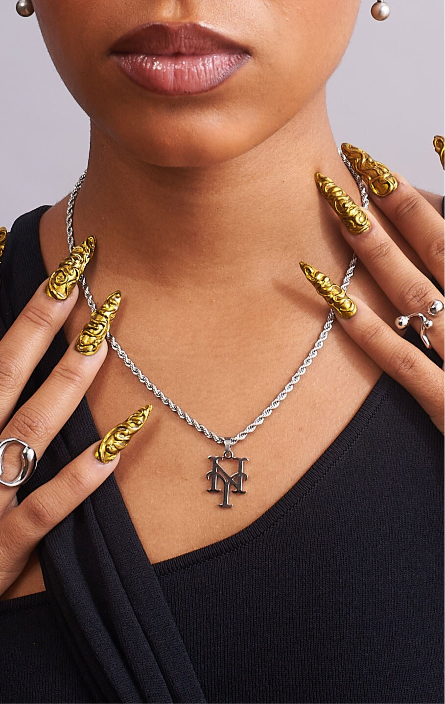 New York Mets Rope Necklace - GRISÉ NYC 1