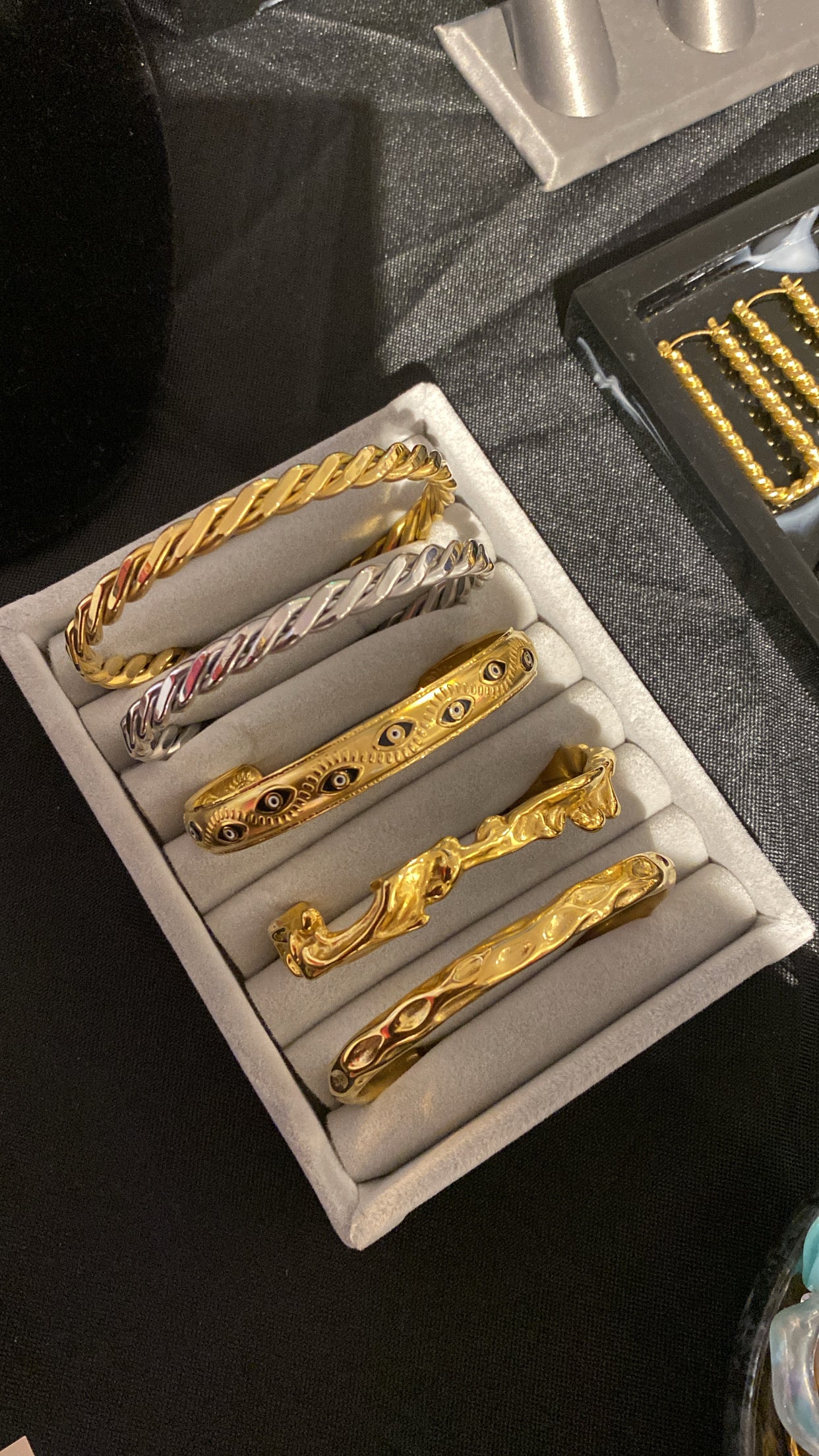 Edgy Braided 18k Gold Cuff Bracelet - GRISÉ NYC 3