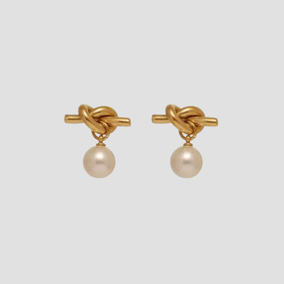 Perlita 18k Gold Dangle Earrings - GRISÉ NYC 1