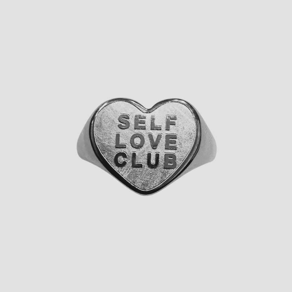 Self Love Club Stainless Steel Heart Ring - GRISÉ NYC 1