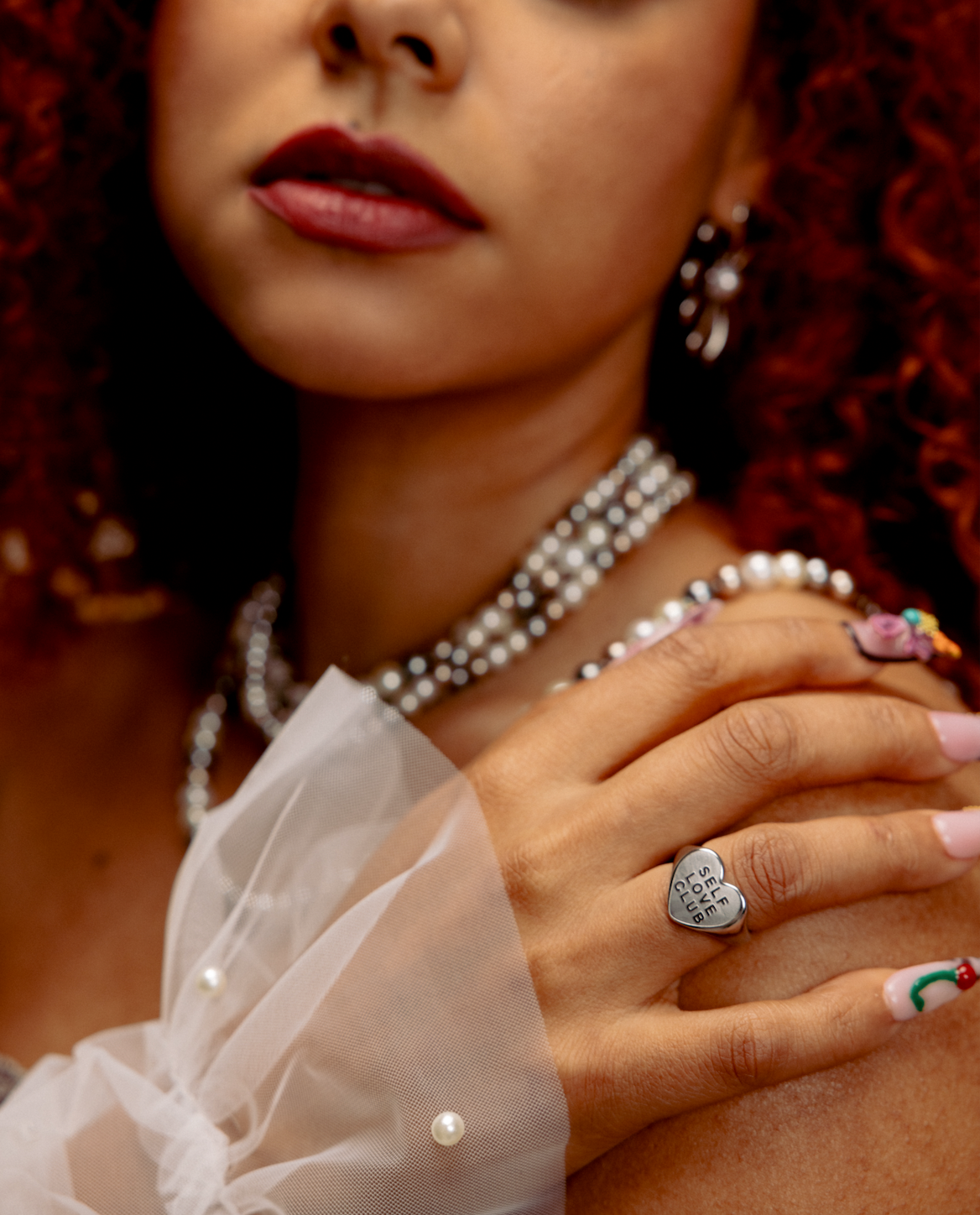 Self Love Club Stainless Steel Heart Ring - GRISÉ NYC 3