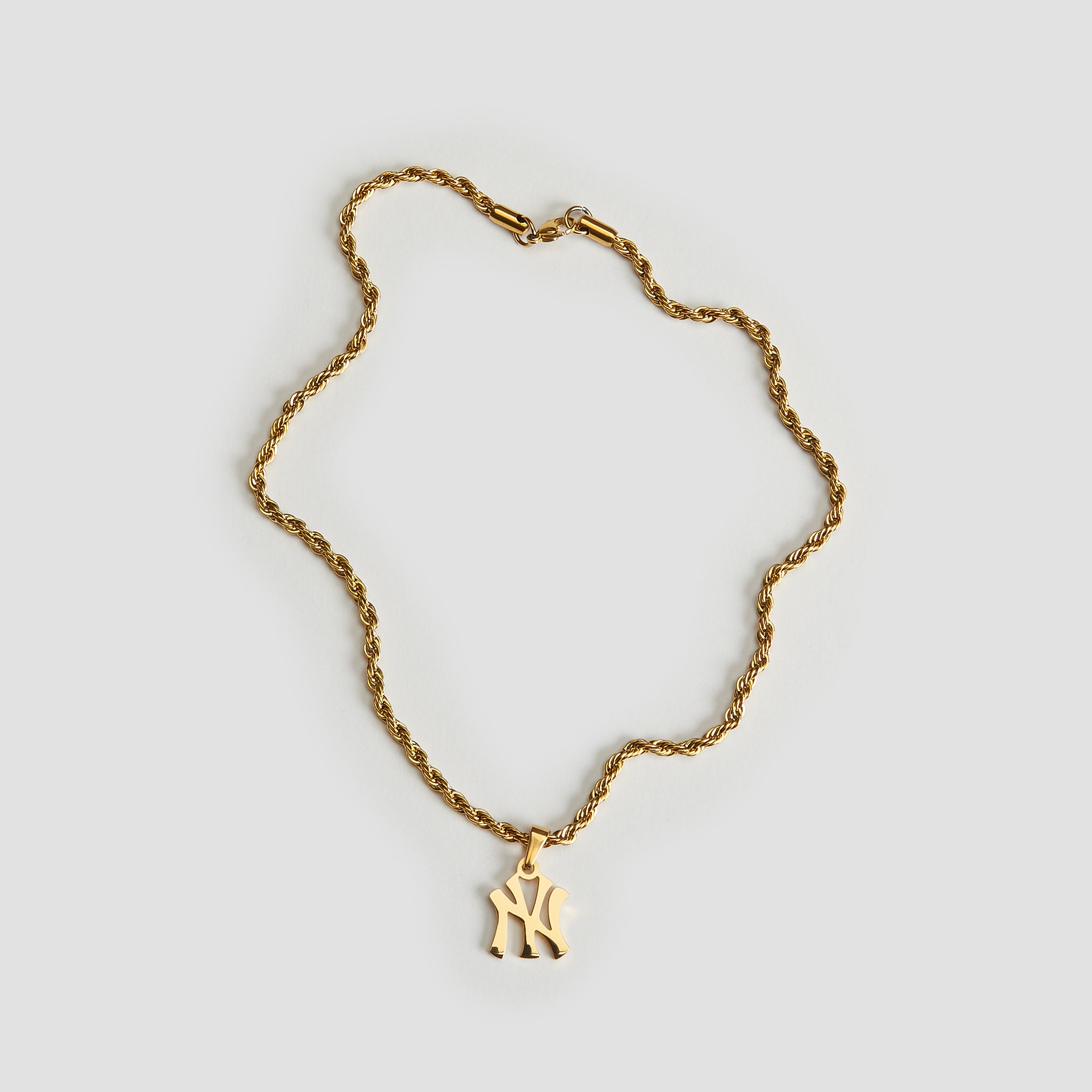 NY Yankees 18k Gold Rope Chain Necklace - GRISÉ NYC 5