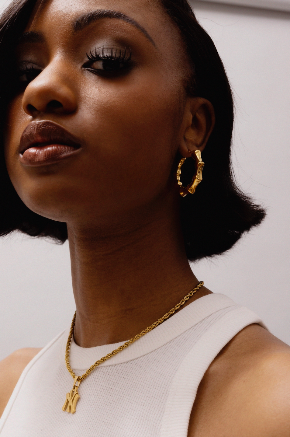 NY Yankees 18k Gold Rope Chain Necklace - GRISÉ NYC 6