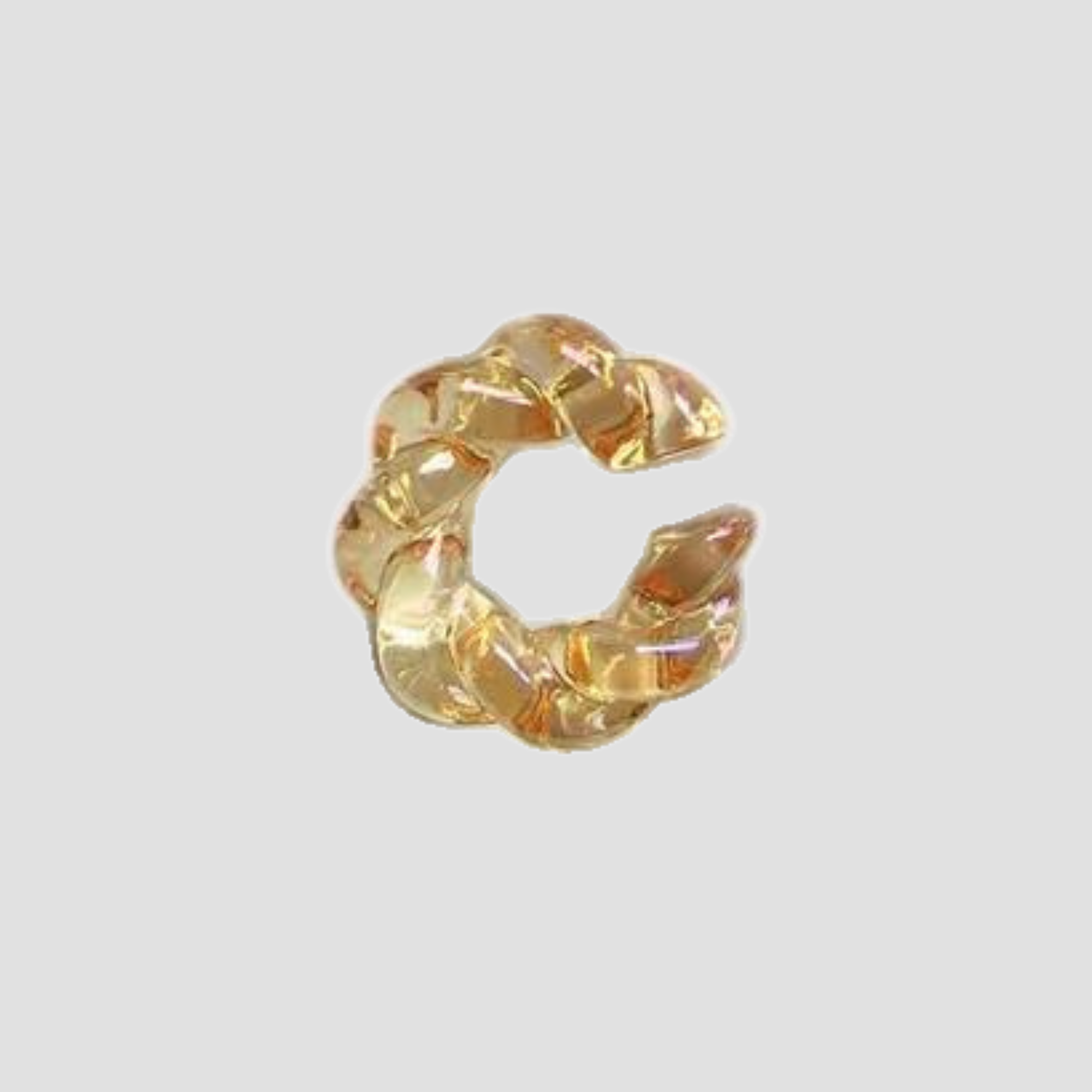 Resin Twist Single Ear Cuff - Sherbert - GRISÉ NYC 1