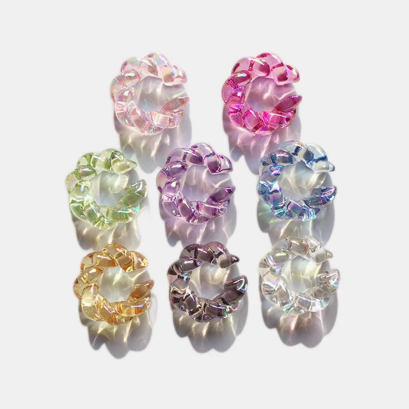 Resin Twist Single Ear Cuff - Green - GRISÉ NYC 2