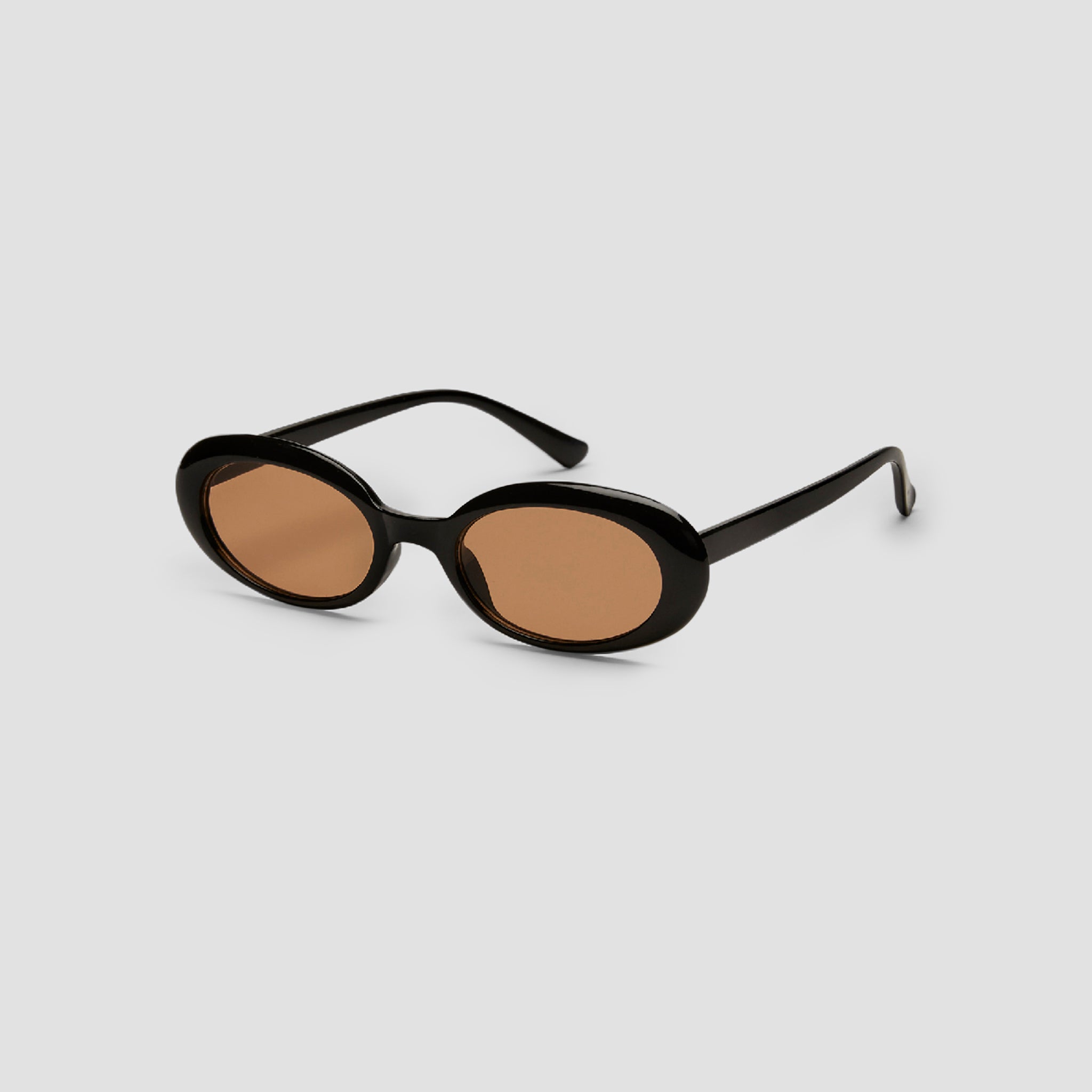 Retro Black-Brown Round Sunglasses - GRISÉ NYC 4
