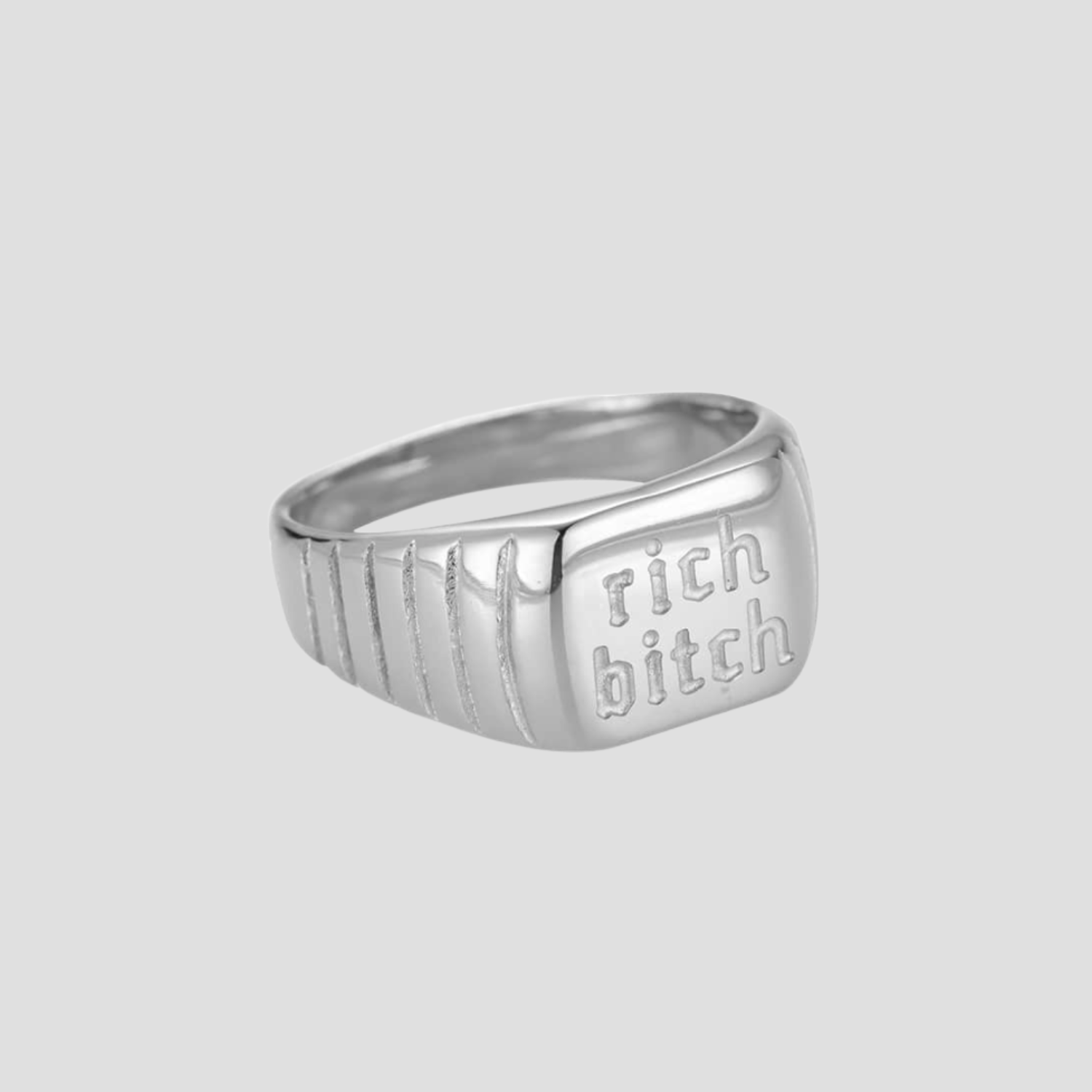 Rich Bitch Stainless Steel Ring