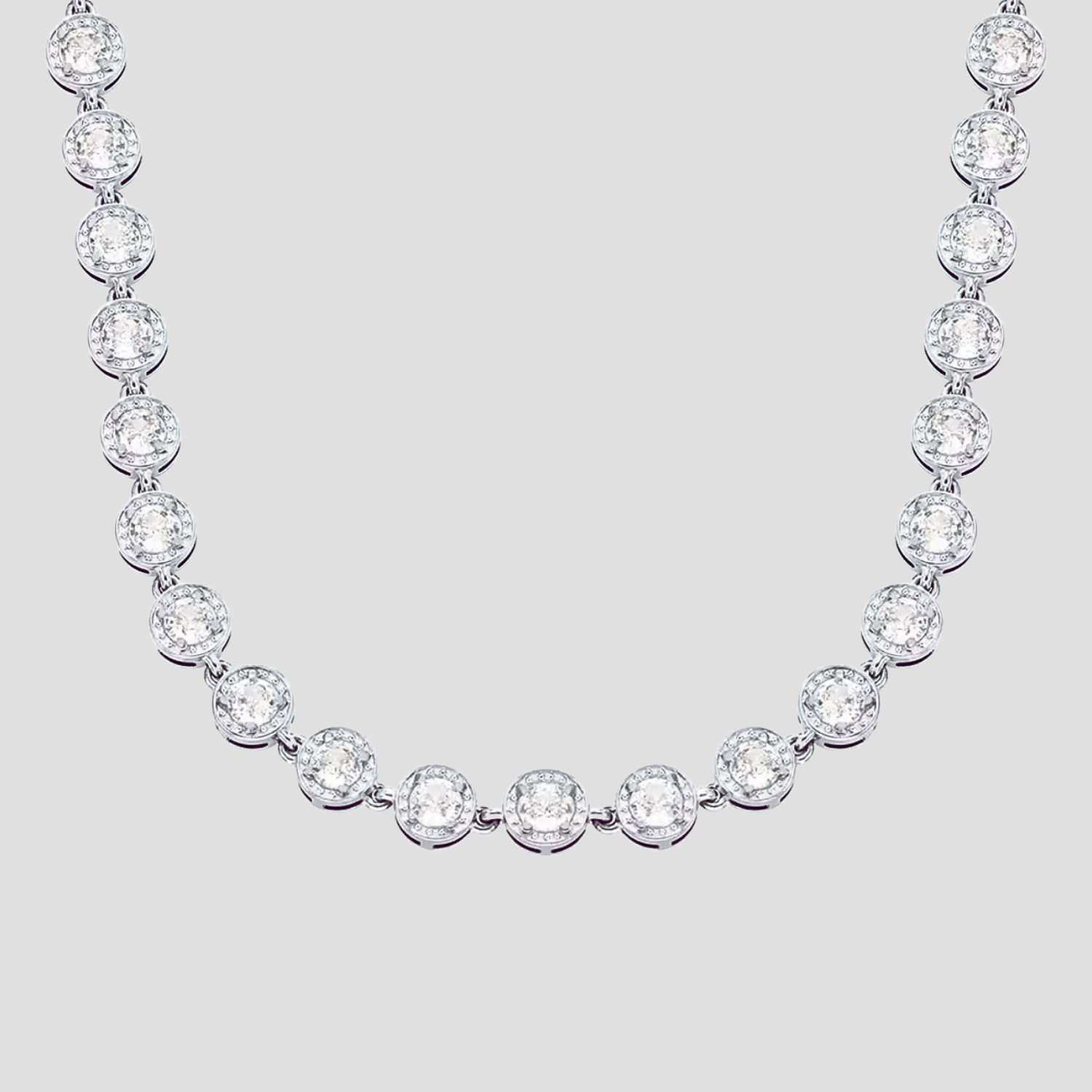 Royal Stainless Steel Gemstone Necklace