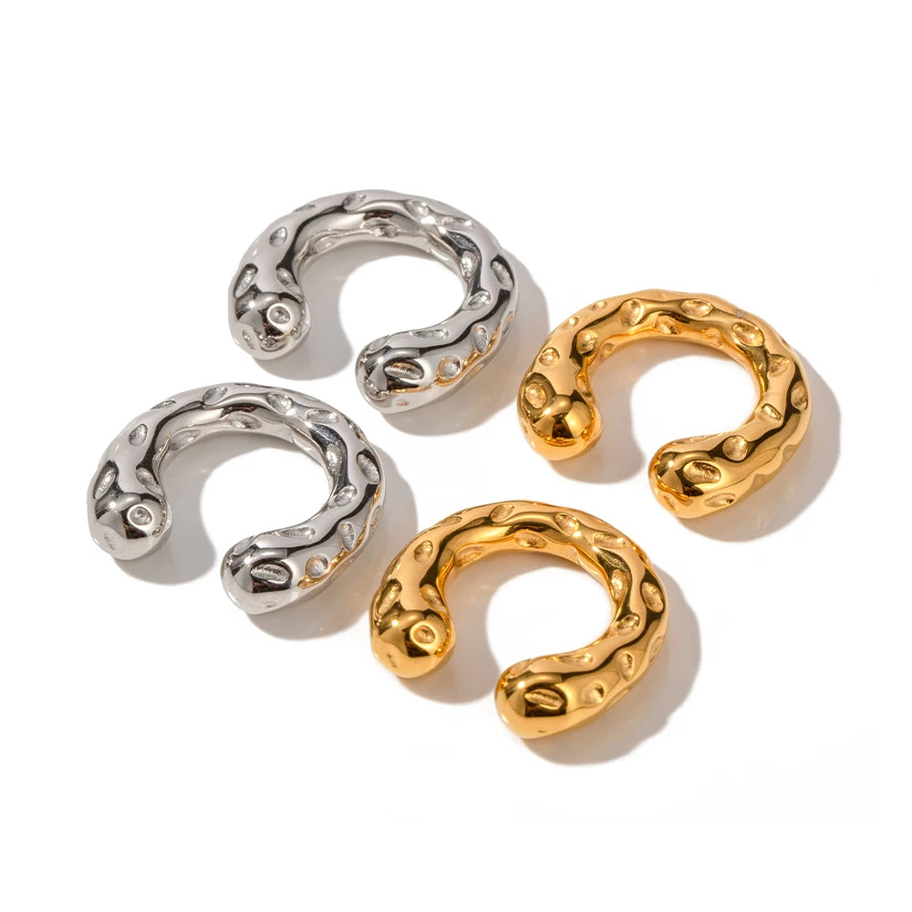 Rugged 18k Gold Ear Cuff Set - GRISÉ NYC 3