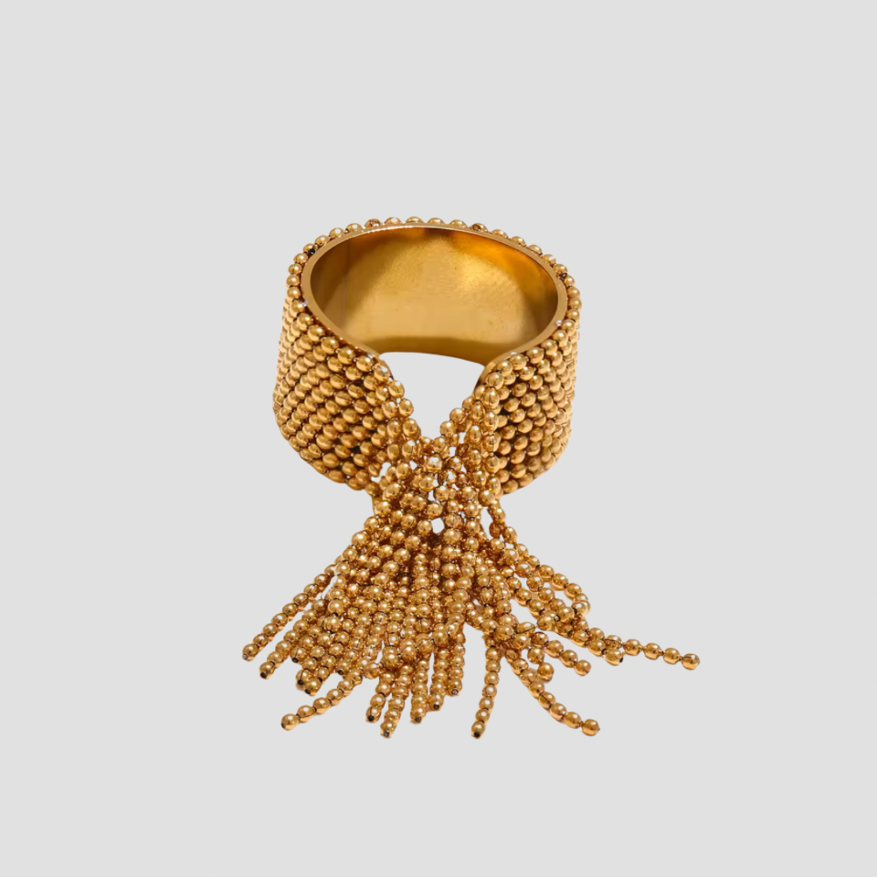 Waterfall Bead Layer 18k Gold Ring - GRISÉ NYC 1