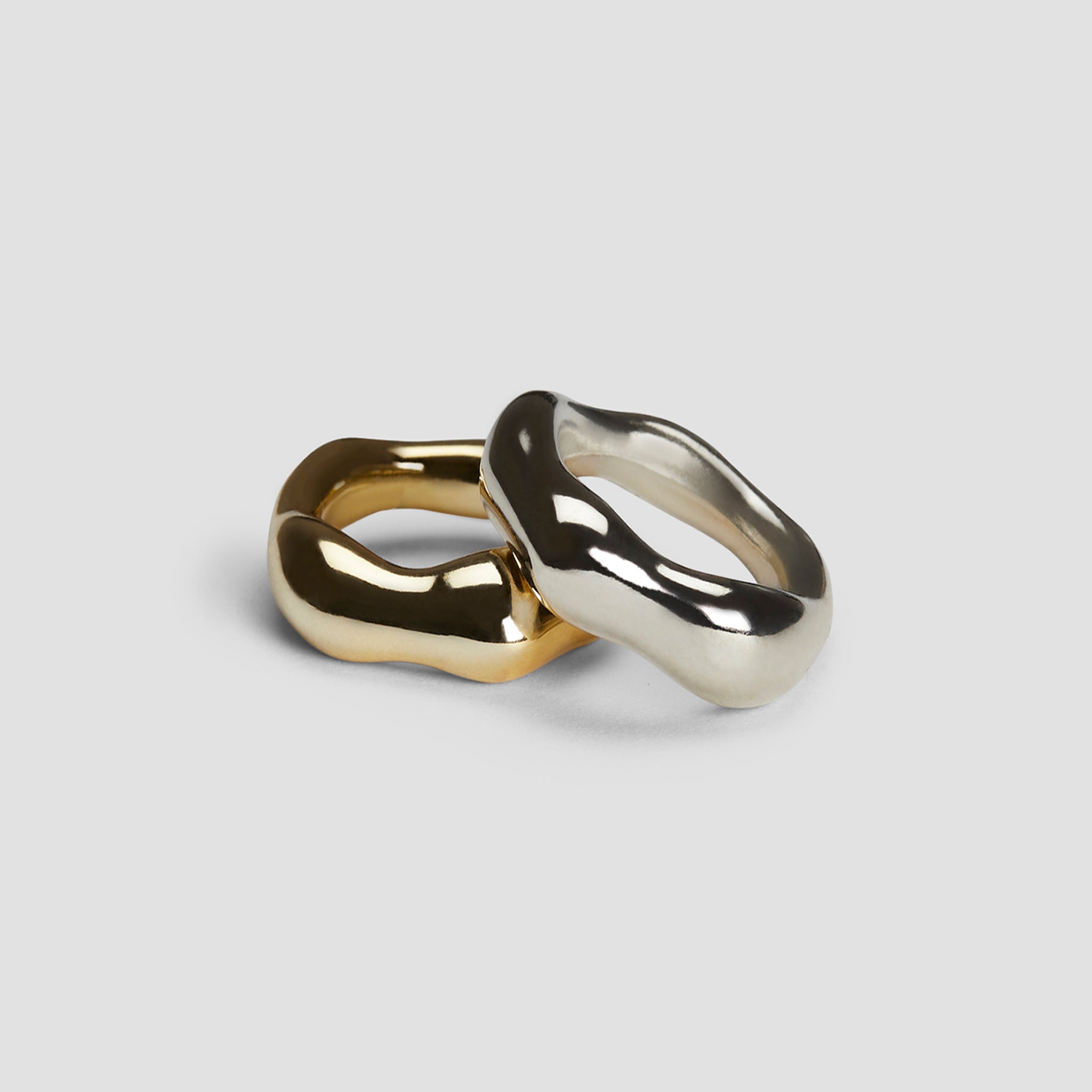 Two-Tone Duo Bands Resin Ring - GRISÉ NYC 1