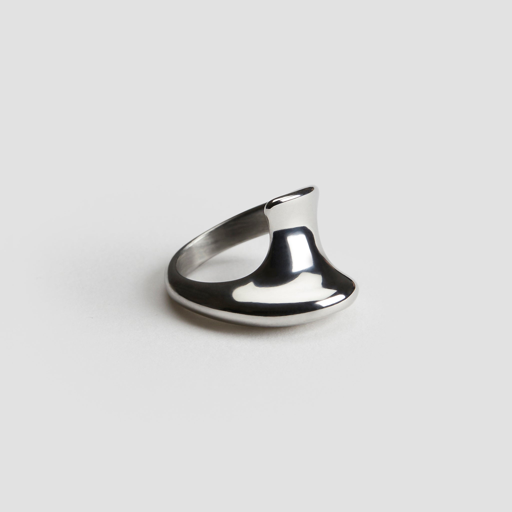 Unique Stainless Steel Silver Ring - GRISÉ NYC 1