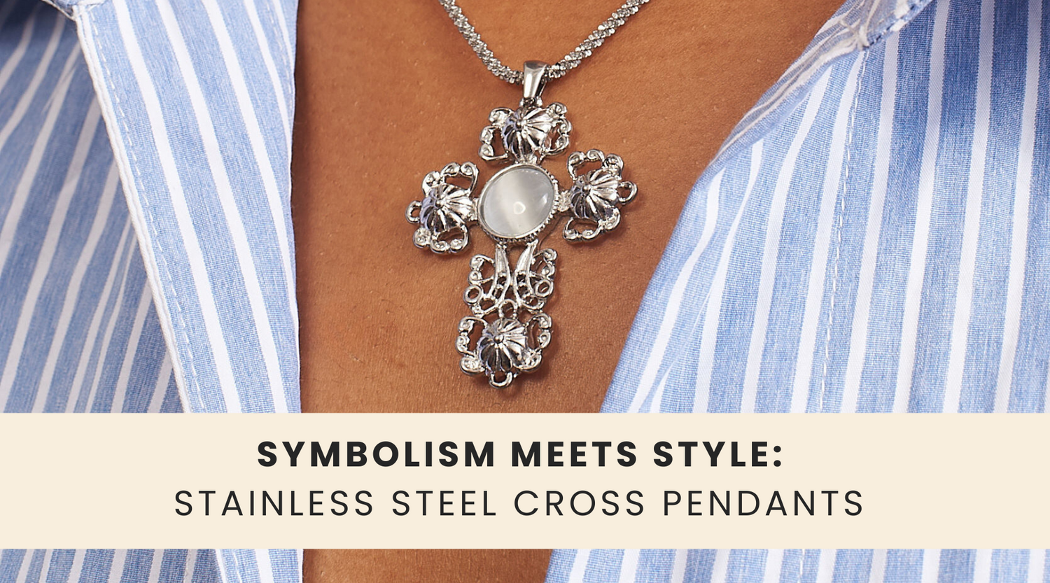The Timeless Elegance of a Stainless Steel Silver Cross Necklace: A Symbol of Faith and Style