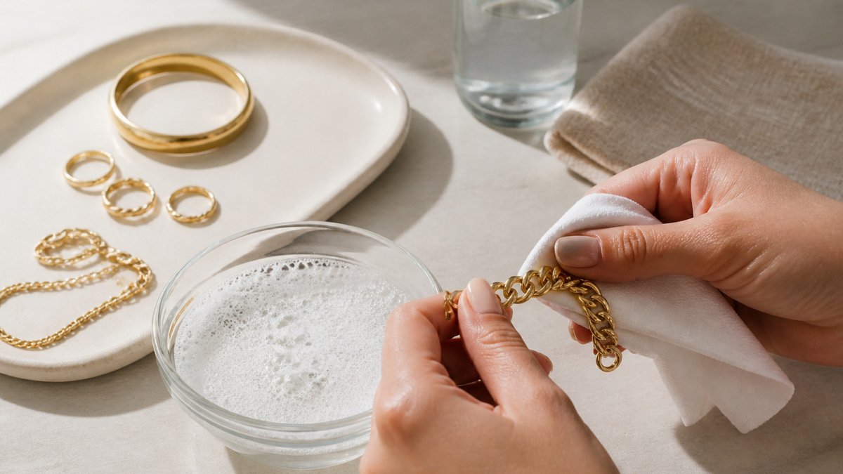 How to Clean Tarnished Gold Plated Jewelry Safely