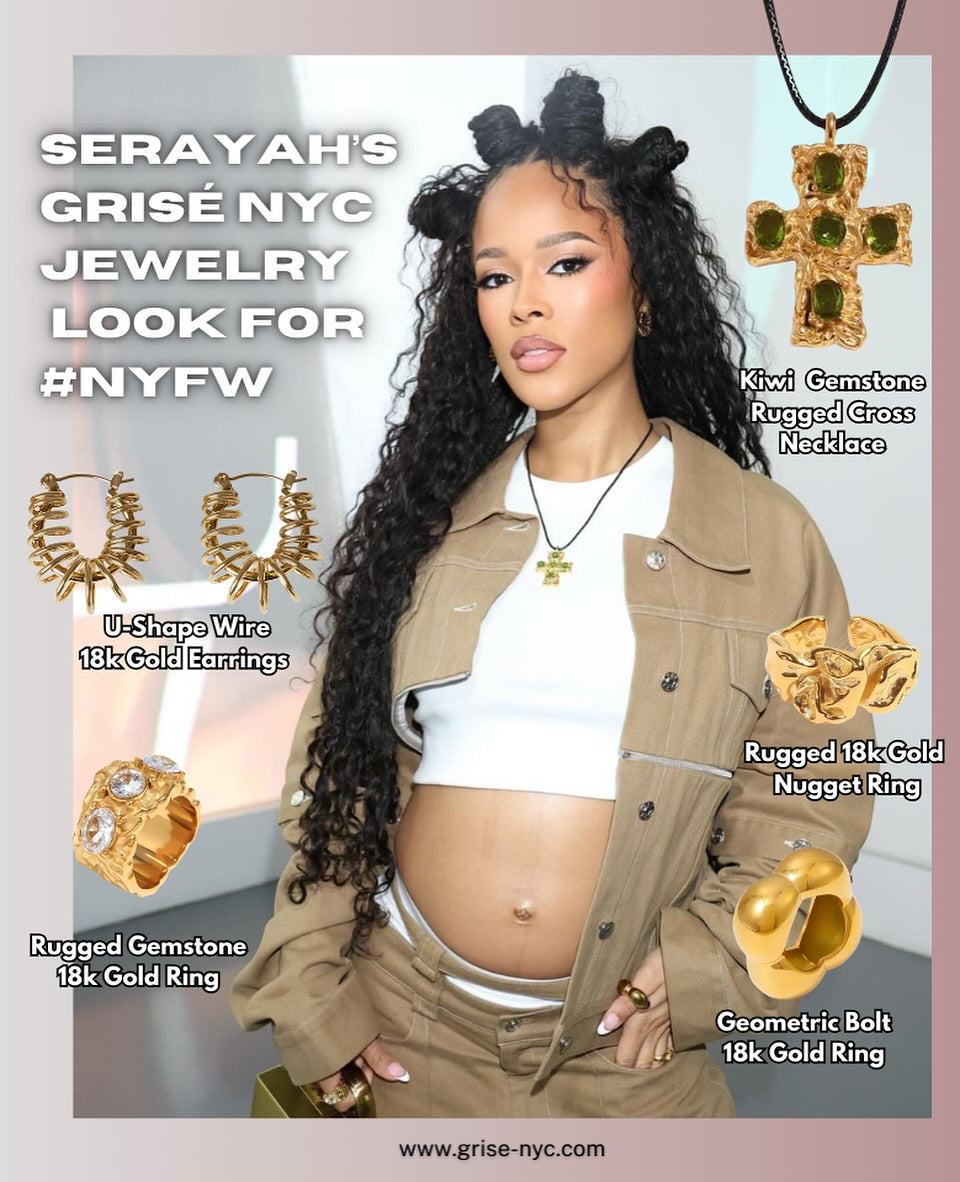 Serayah wearing GRISÉ NYC jewelry