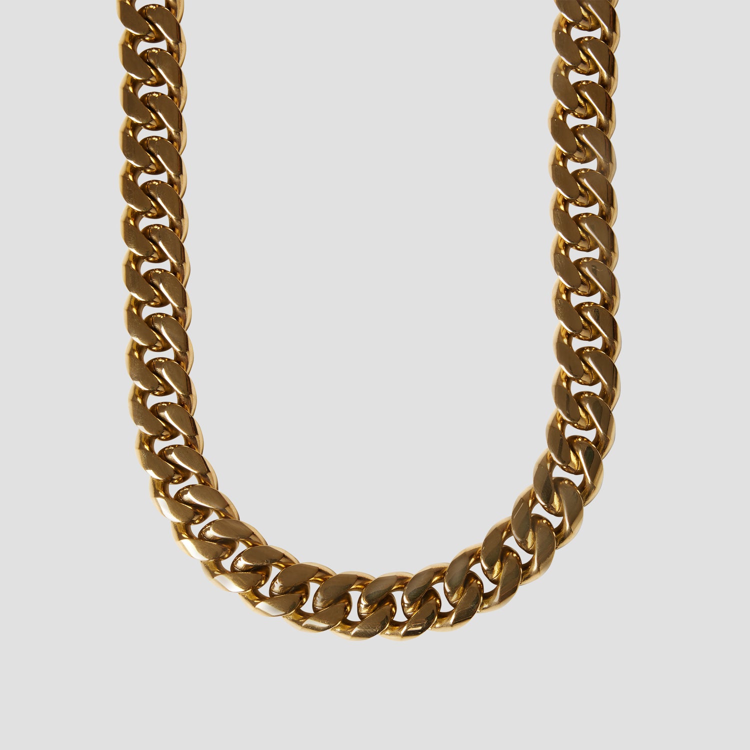 18k gold thick cuban link necklace by GRISÉ NYC