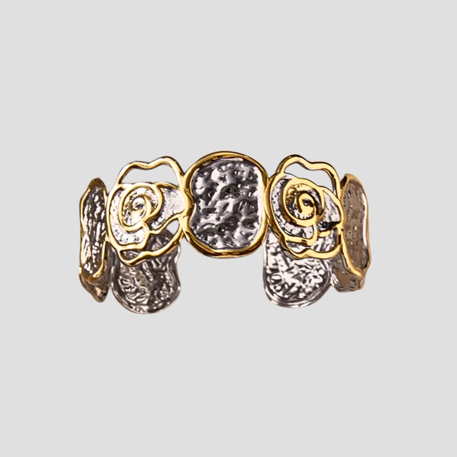 2-Tone Rosa Cuff Bracelet - GRISÉ NYC 1