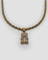 Two-Tone Iced Out Teddy Bear Necklace - GRISÉ NYC 1