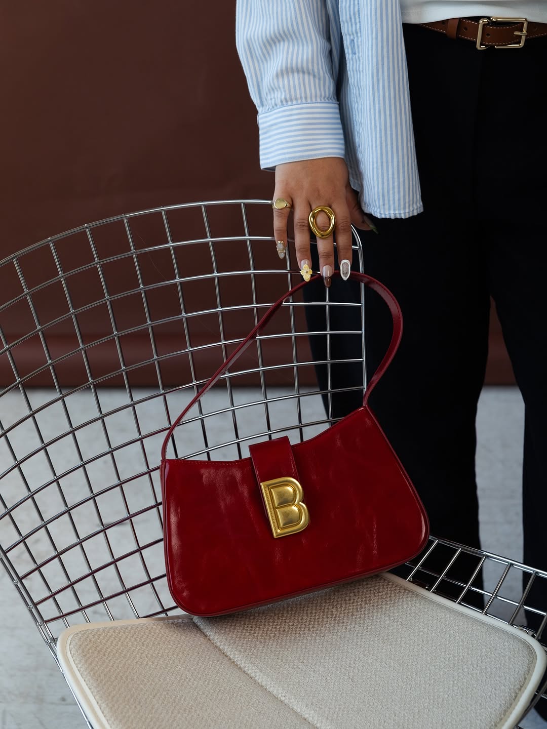 XL Oblong 18k Gold Ring