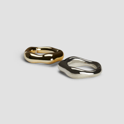 Two-Tone Duo Bands Resin Ring