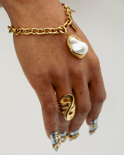 S-Layer 18k Gold Ring