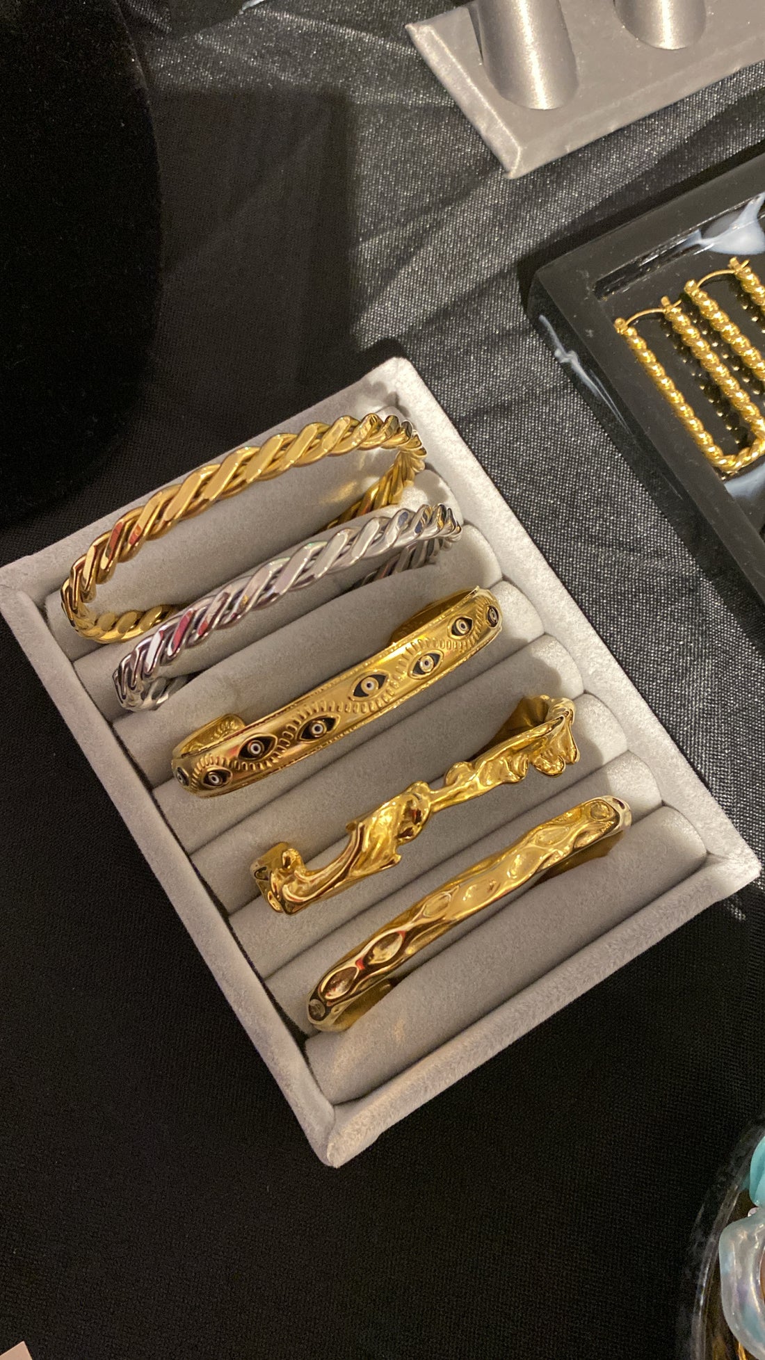 Braided Stainless Steel Cuff Bracelet - GRISÉ NYC 3