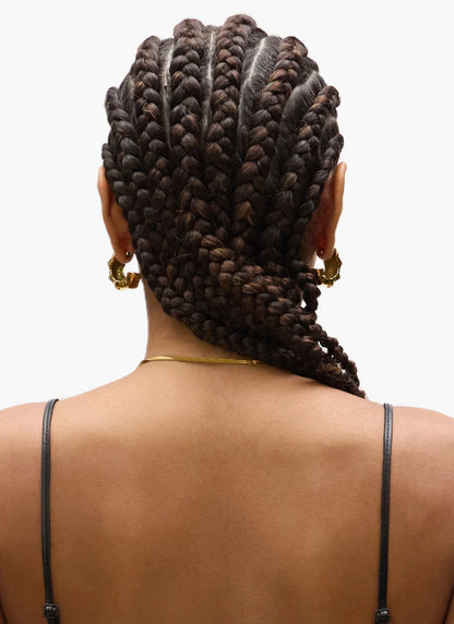 Bold Midi Bamboo 18k Gold Earrings