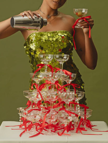 2-Tone Bow Pendant Charm Necklace - GRISÉ NYC 2