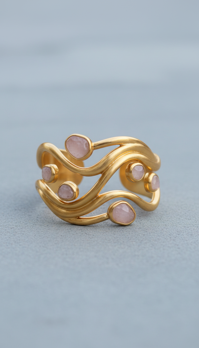 Sapphire Pavé Stacking Ring