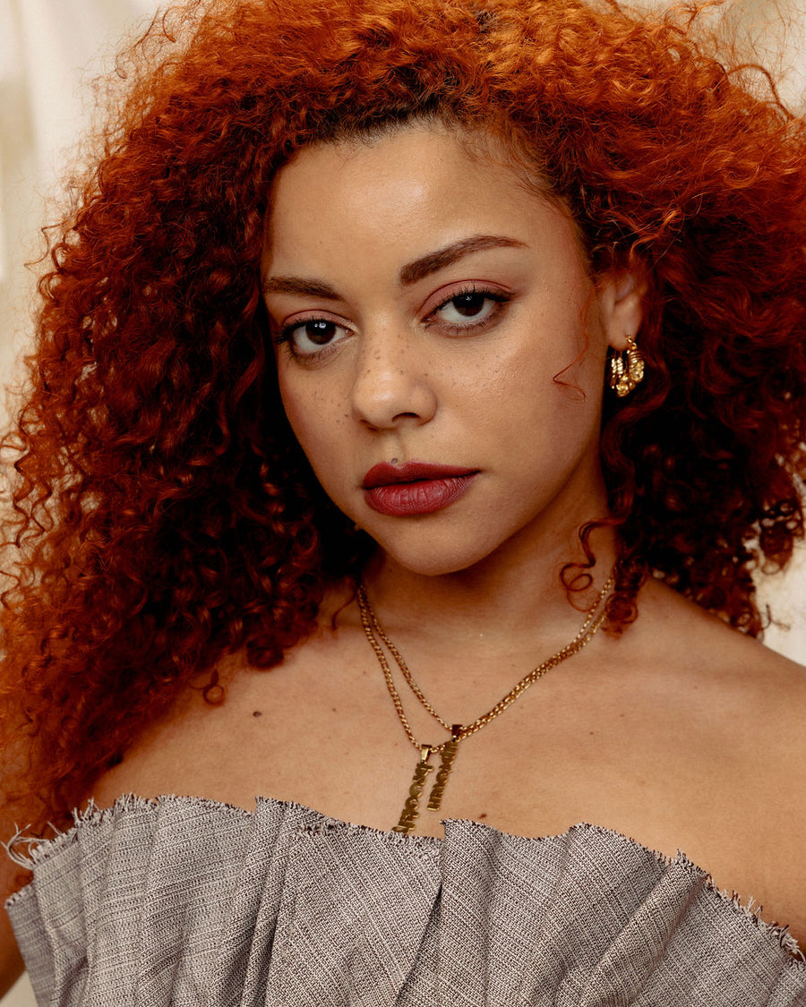 'Brooklyn' or 'Uptown' 18k Gold Plated Nameplate Necklaces
