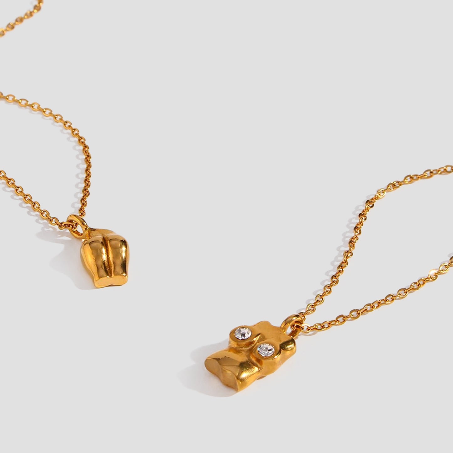 Gold Plated Necklace-grise-nyc.com