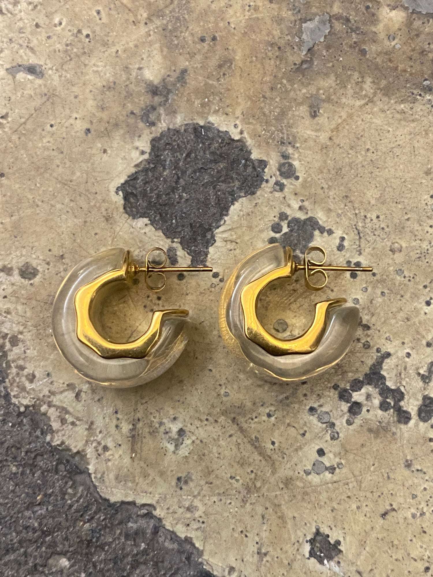 Transparent Mini Midi Resin Earrings