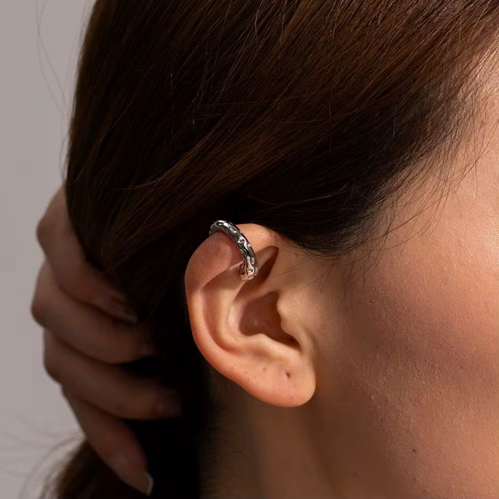 Rugged Stainless Steel Ear Cuff Set - GRISÉ NYC 3