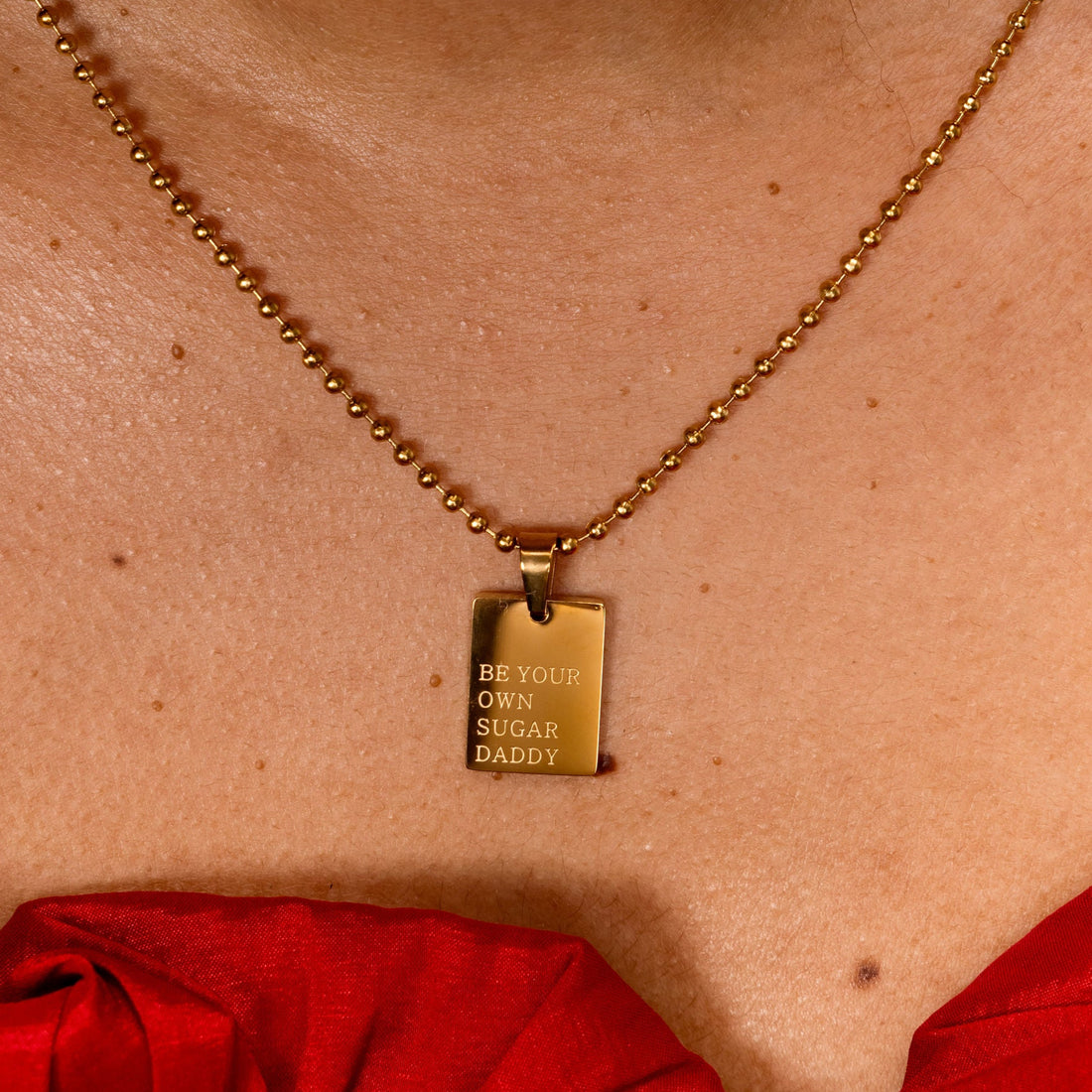 BE YOUR OWN SUGAR DADDY Necklace - GRISÉ NYC 4