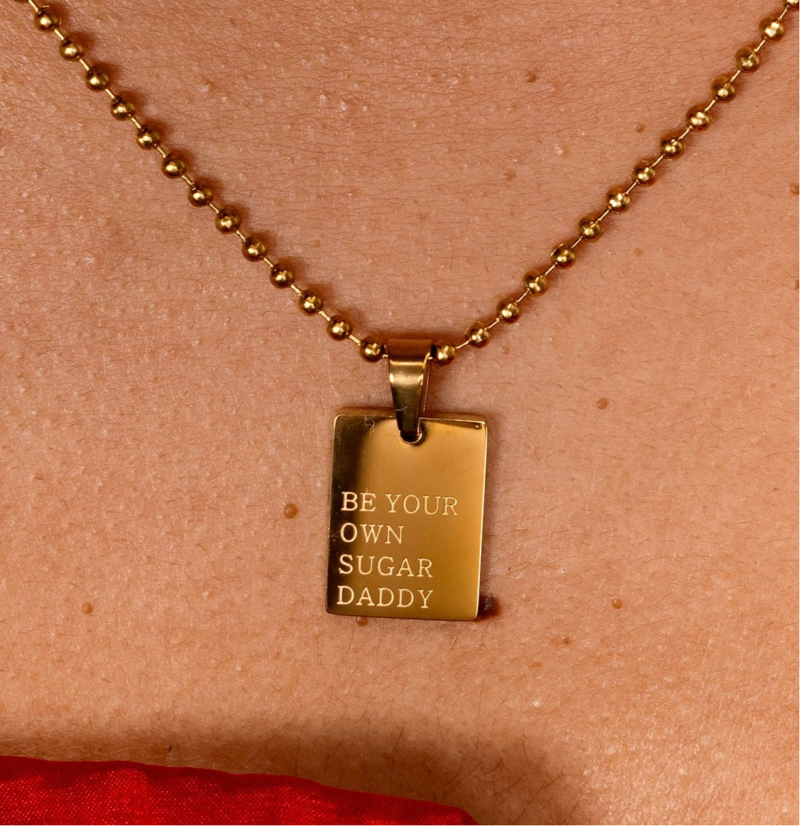 BE YOUR OWN SUGAR DADDY Necklace - GRISÉ NYC 1